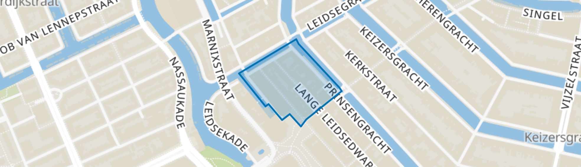 Leidsebuurt-Noordwest, Amsterdam map