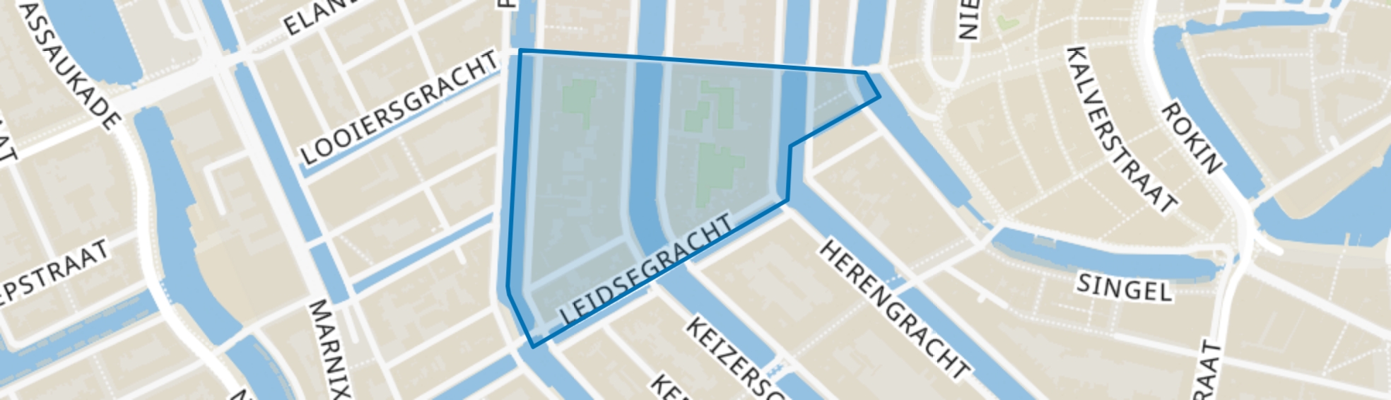 Leidsegracht-Noord, Amsterdam map