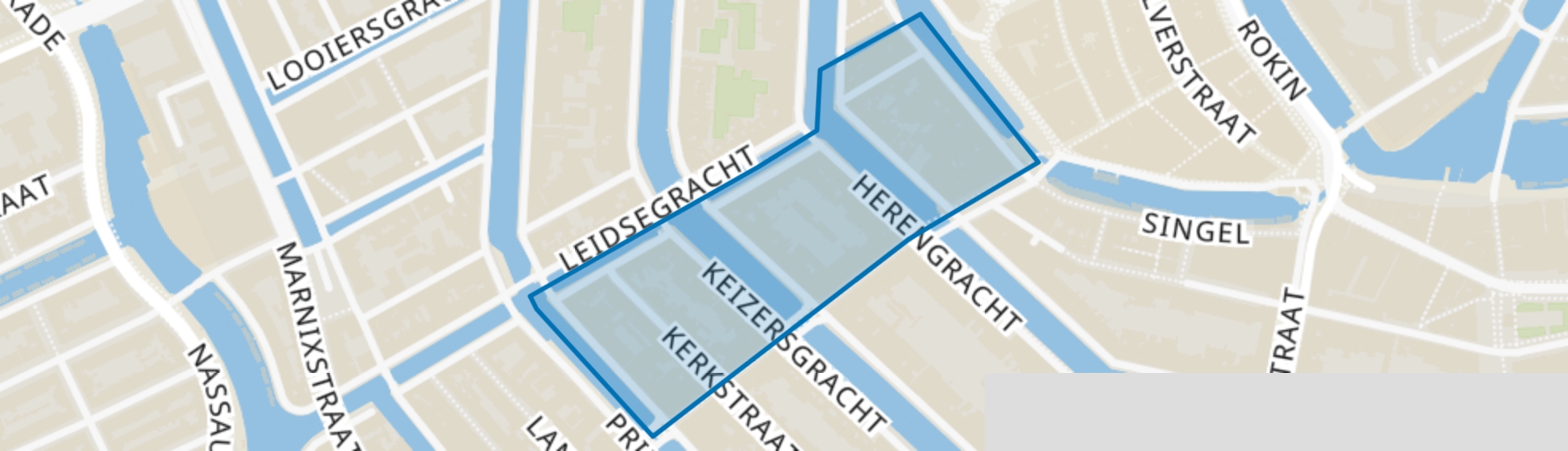 Leidsegracht-Zuid, Amsterdam map