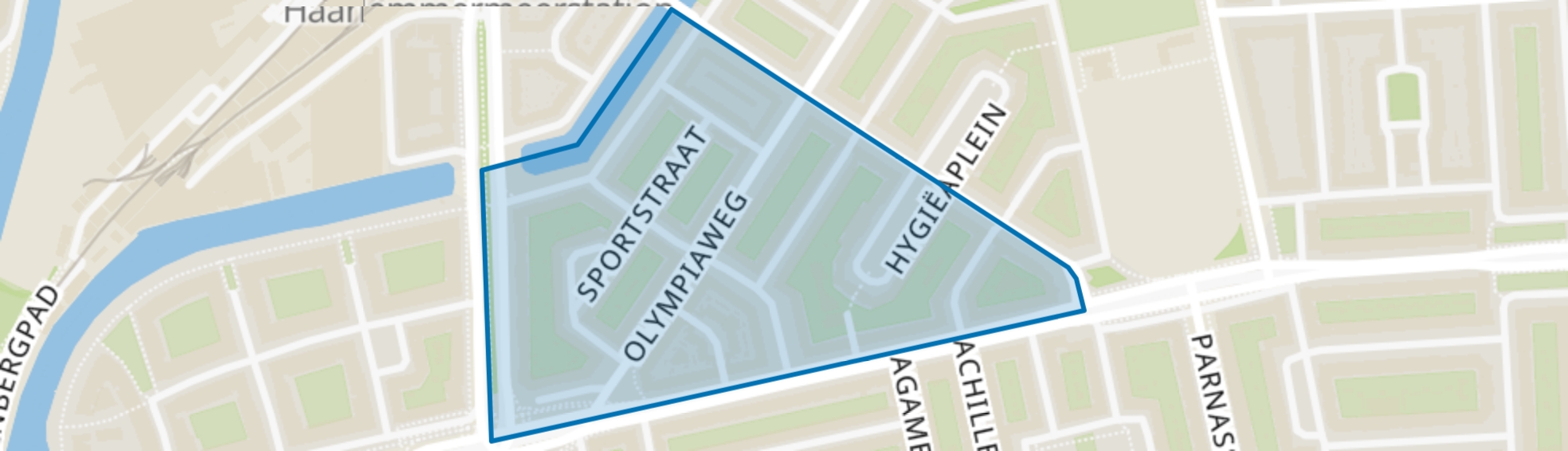 Marathonbuurt-West, Amsterdam map