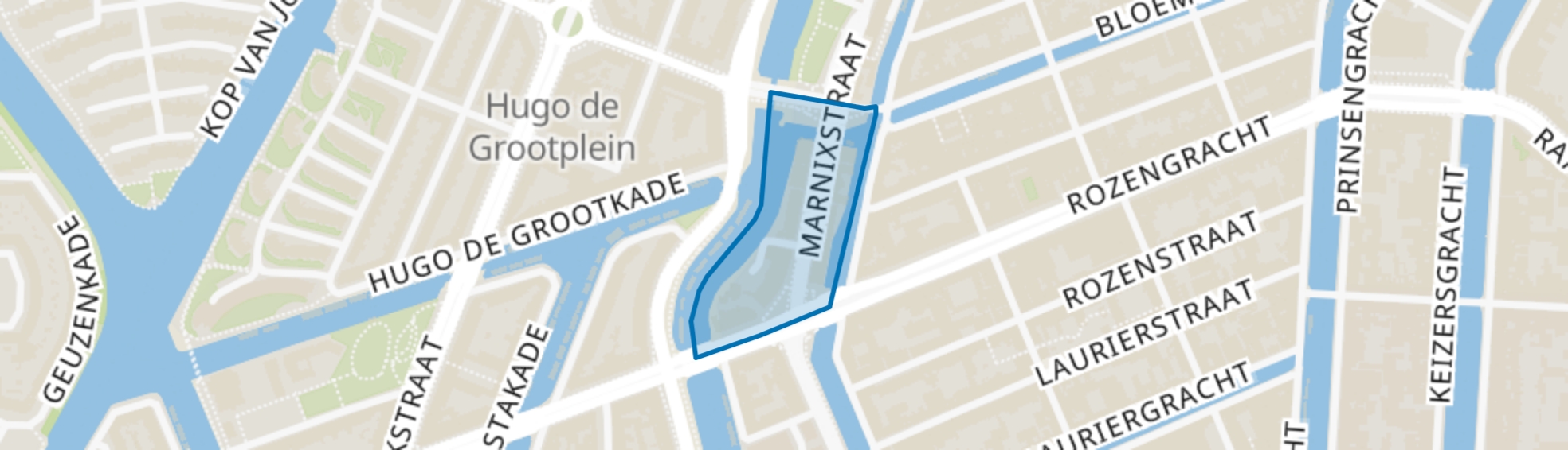 Marnixbuurt-Midden, Amsterdam map