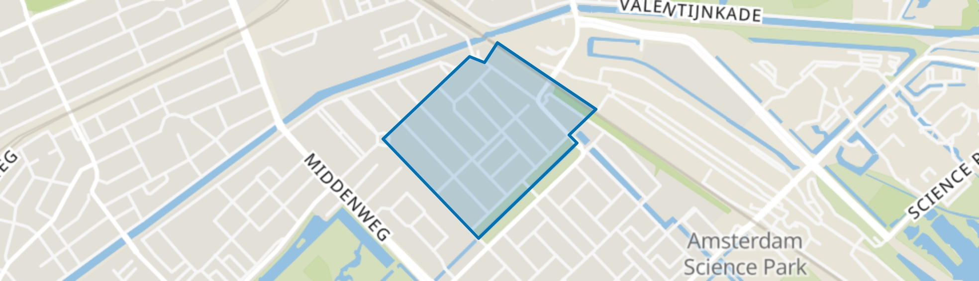 Middenmeer-Noord, Amsterdam map