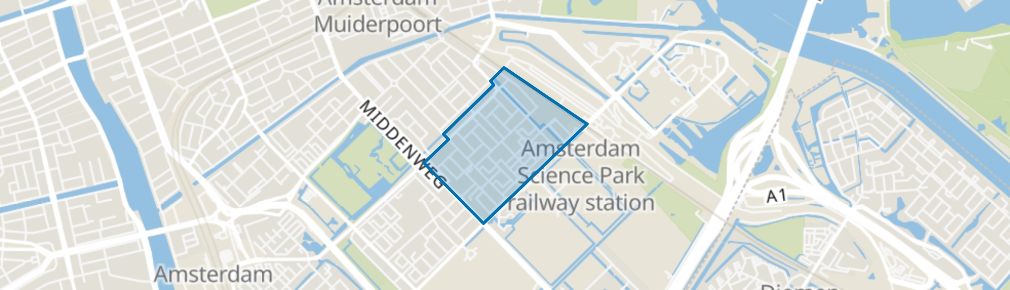 Middenmeer-Zuid, Amsterdam map