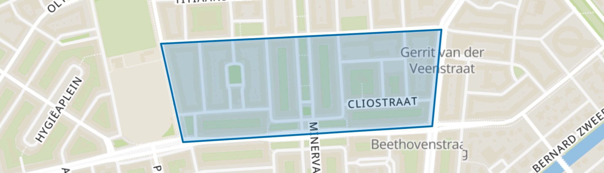 Minervabuurt-Midden, Amsterdam map