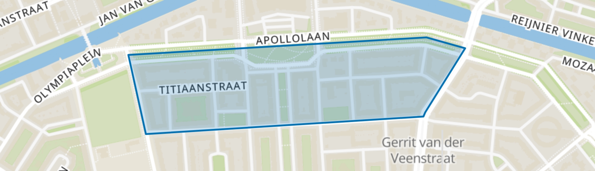 Minervabuurt-Noord, Amsterdam map