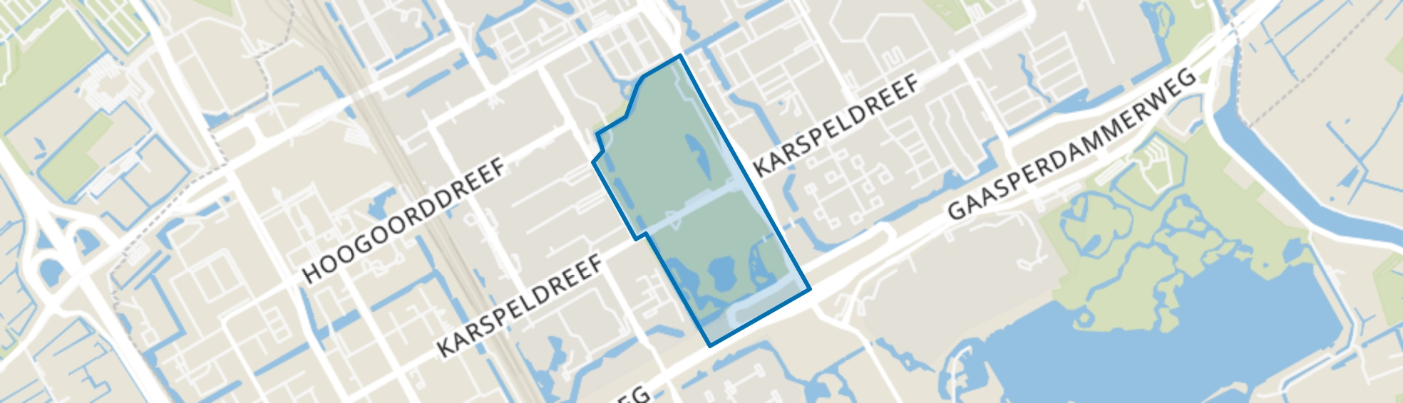 Nelson Mandelapark, Amsterdam map