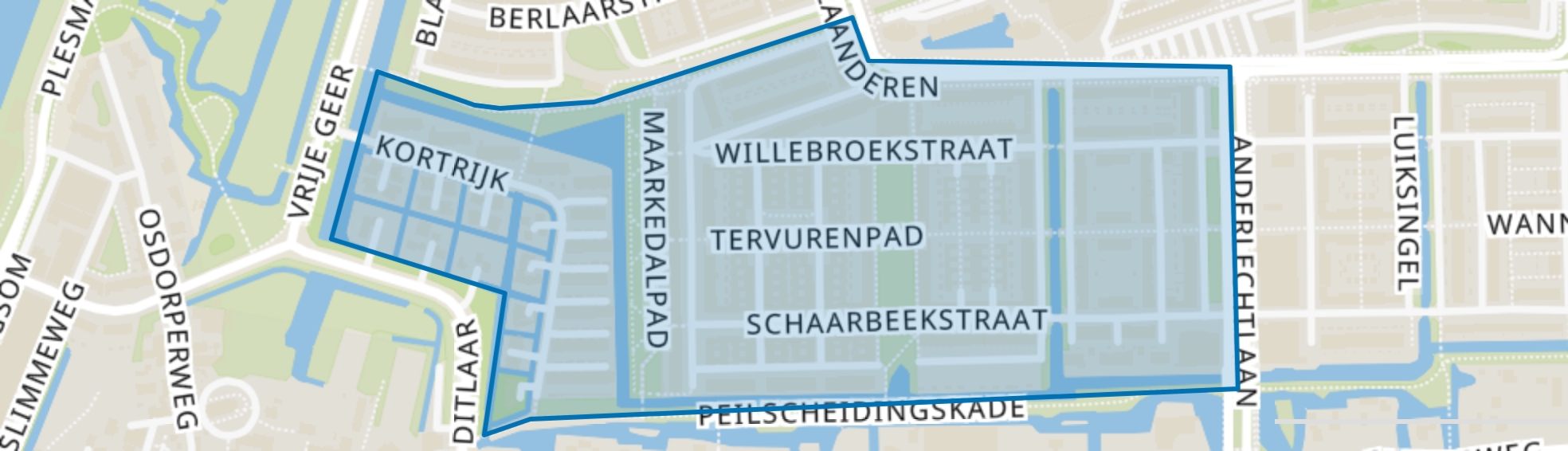 Nieuw-Sloten-Zuidwest, Amsterdam map