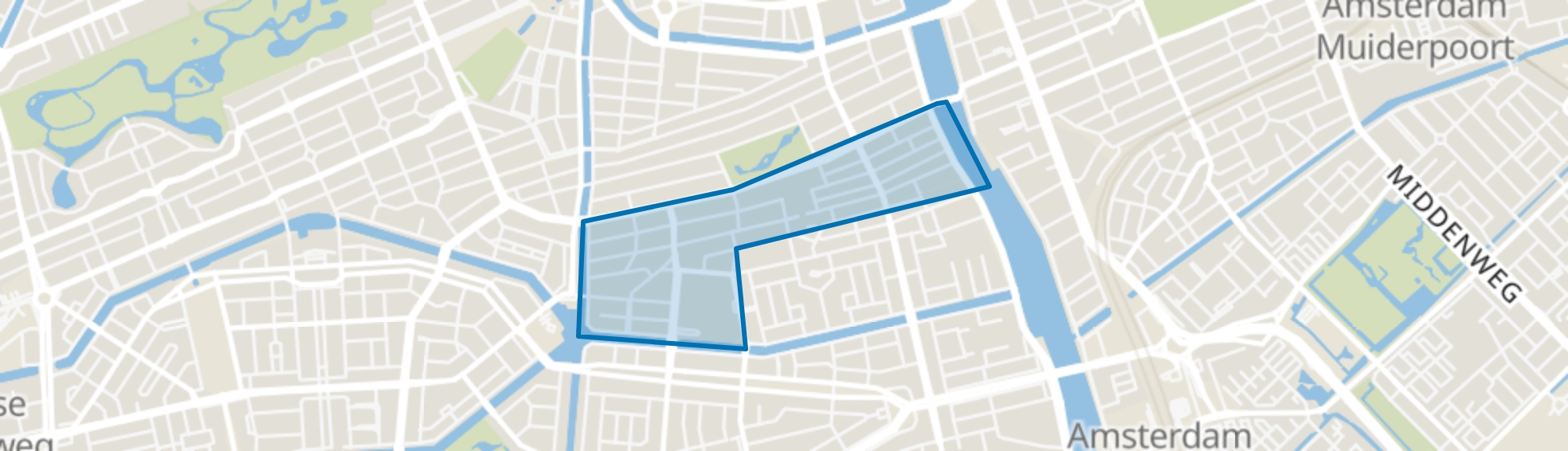 Nieuwe Pijp, Amsterdam map