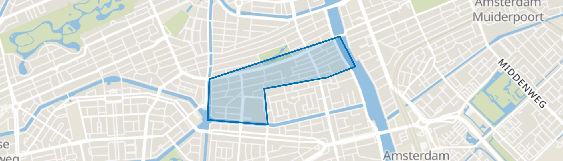 Nieuwe Pijp, Amsterdam map