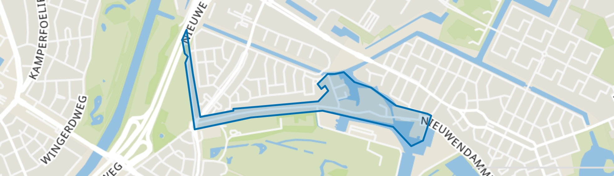 Nieuwendammerdijk-West, Amsterdam map