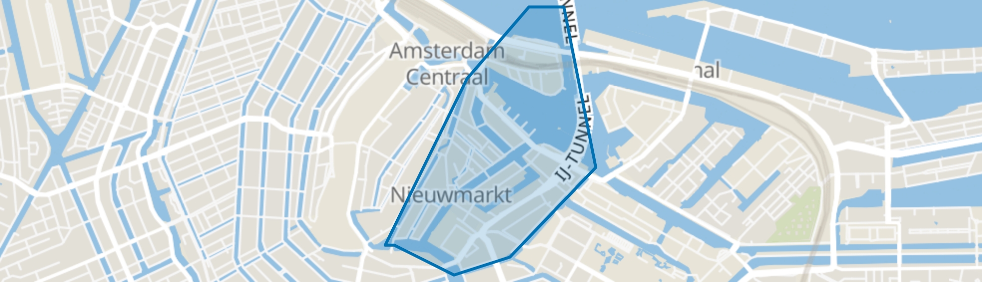 Nieuwmarkt/Lastage, Amsterdam map