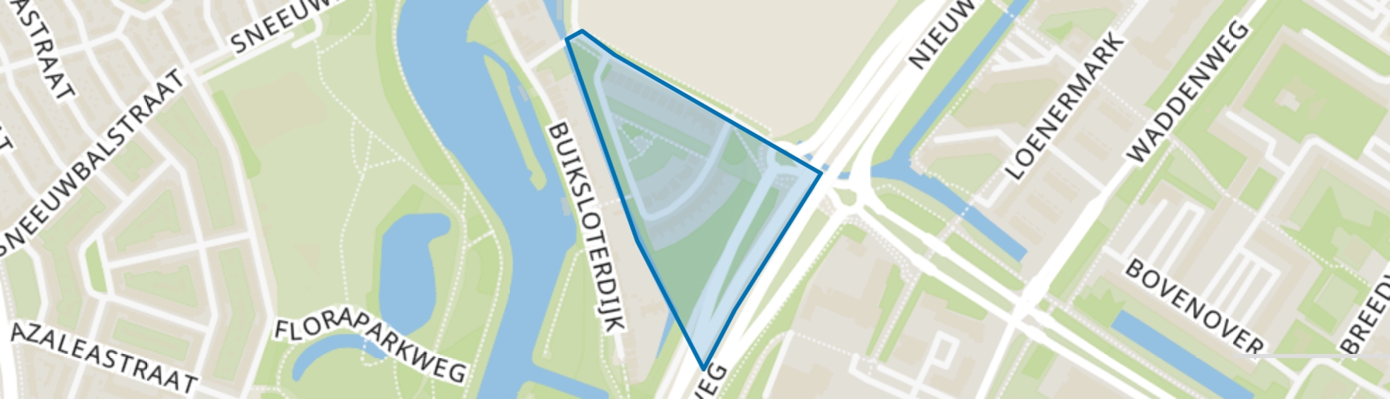 Nintemanterrein, Amsterdam map