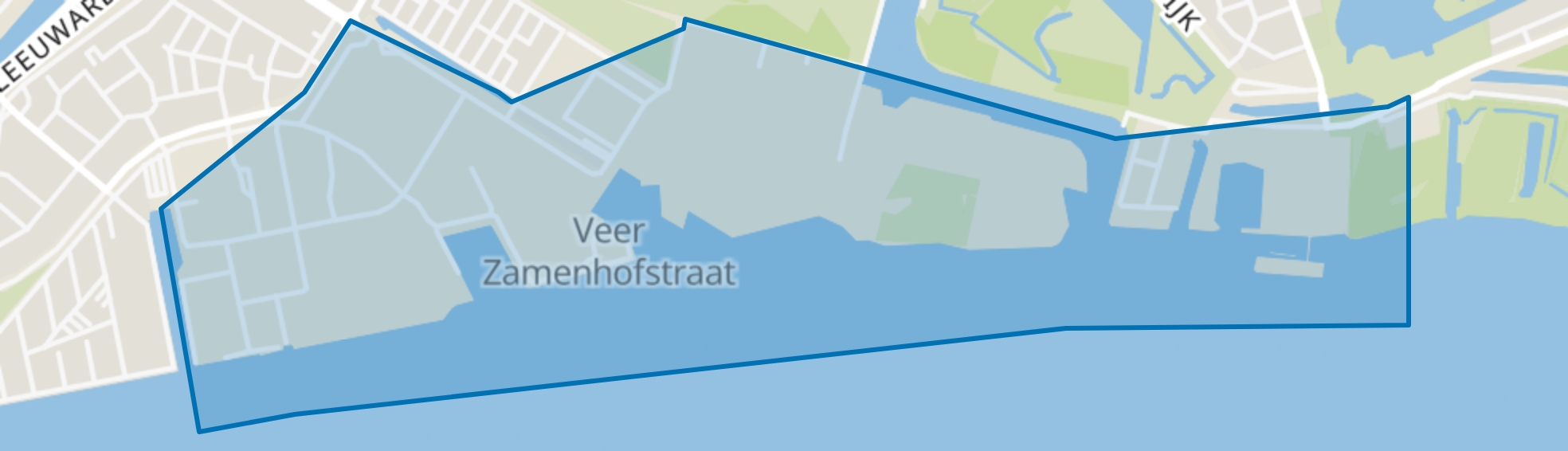 Noordelijke IJ-oevers Oost, Amsterdam map