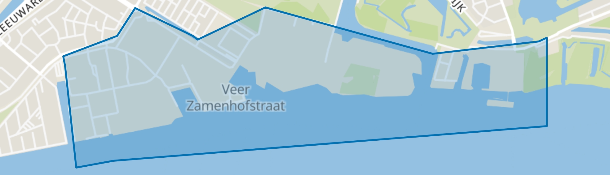 Noordelijke IJ-oevers Oost, Amsterdam map