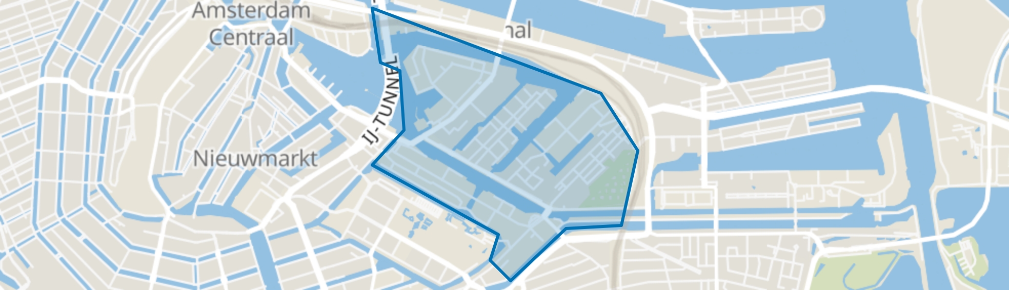 Oostelijke Eilanden/Kadijken, Amsterdam map
