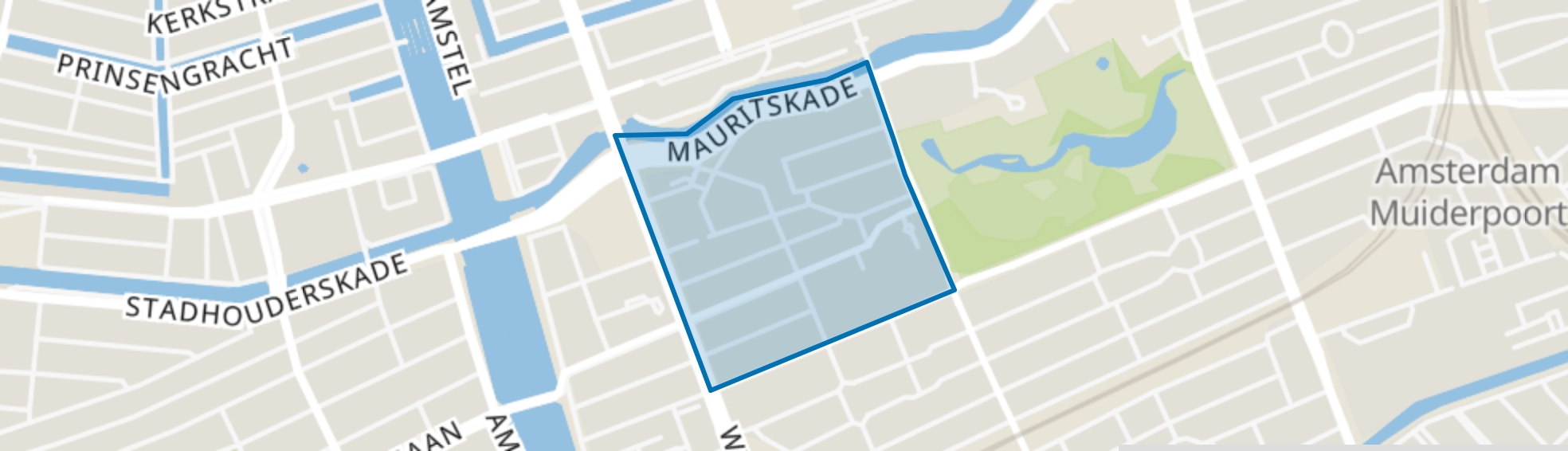 Oosterparkbuurt-Noordwest, Amsterdam map