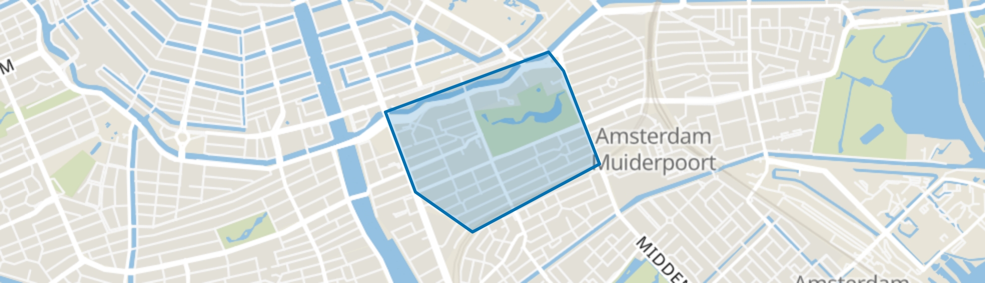 Oosterparkbuurt, Amsterdam map