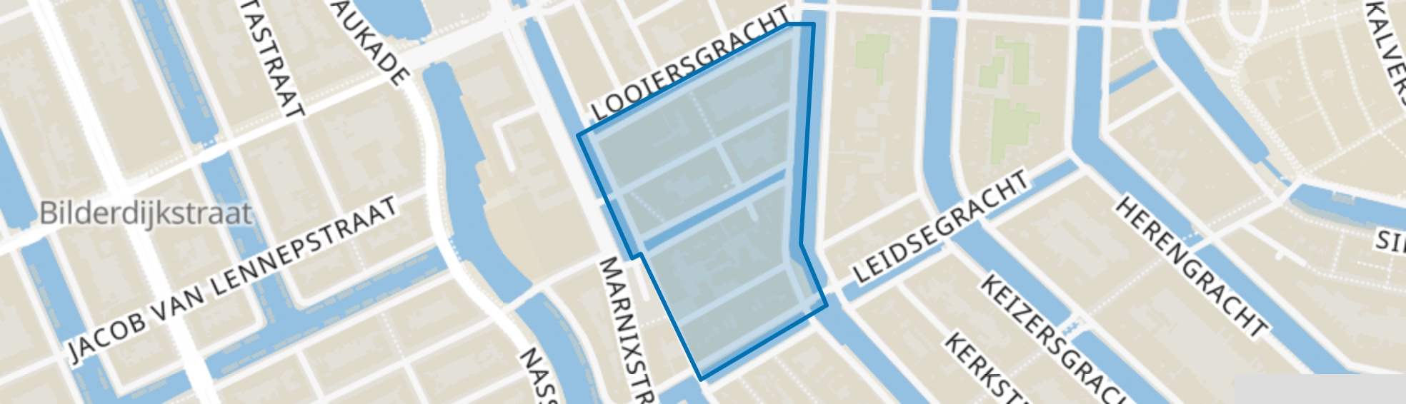 Passeerdersgrachtbuurt, Amsterdam map