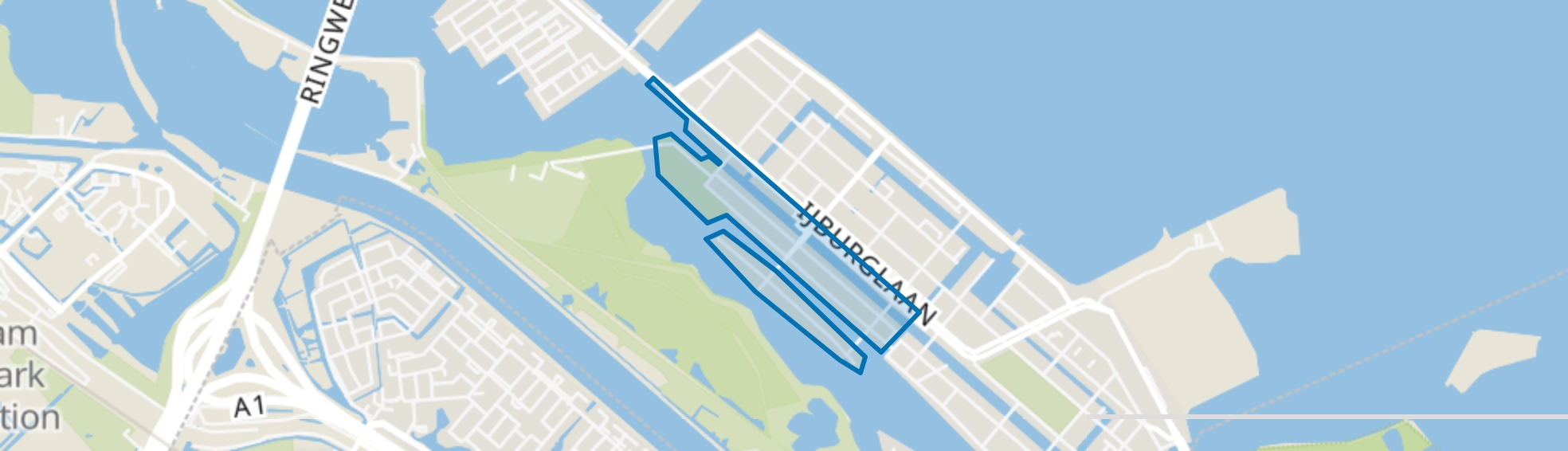 Rieteilanden-West, Amsterdam map