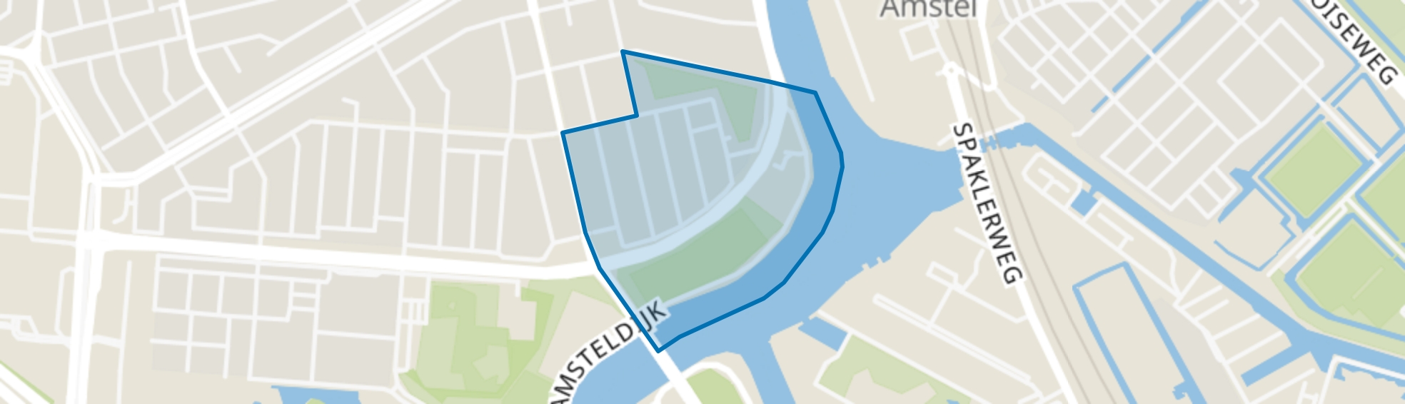 Rijnbuurt-Oost, Amsterdam map