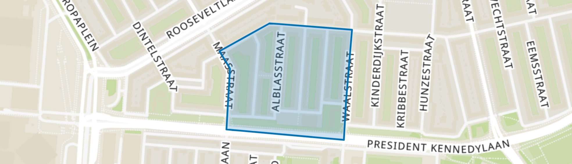 Rijnbuurt-West, Amsterdam map