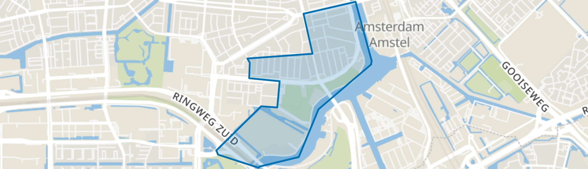Rijnbuurt, Amsterdam map
