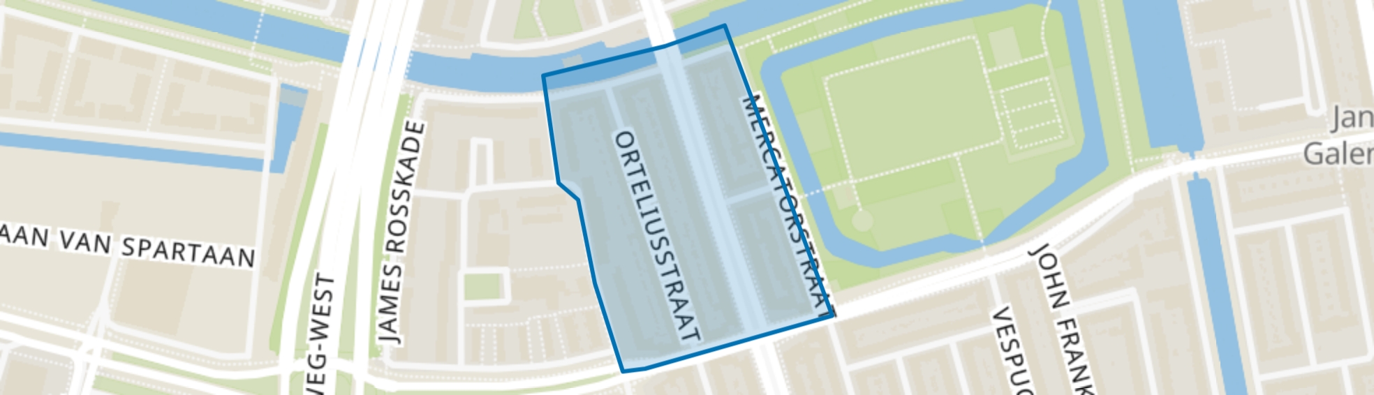 Robert Scottbuurt-Oost, Amsterdam map