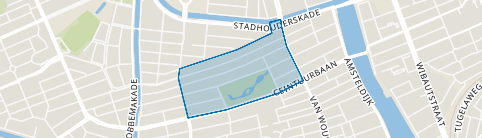 Sarphatiparkbuurt, Amsterdam map