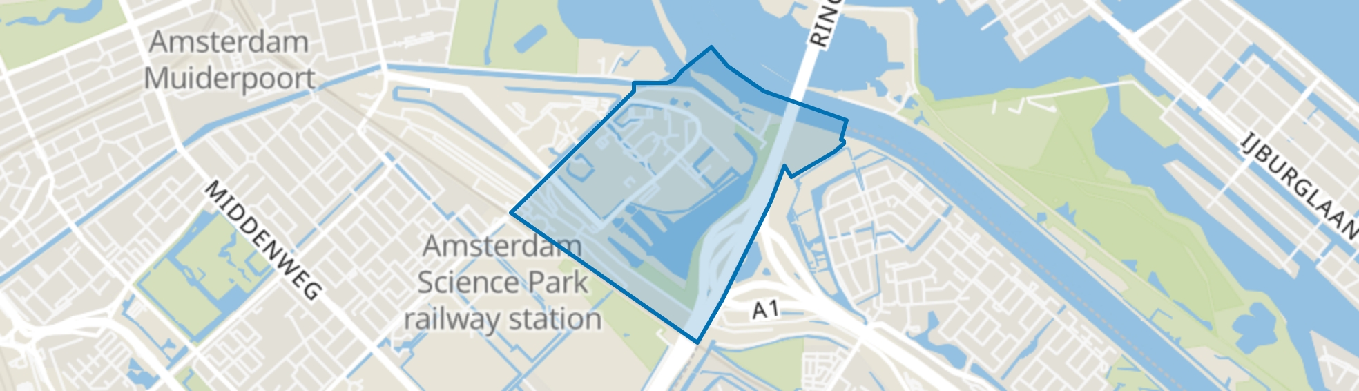 Science Park-Zuid, Amsterdam map