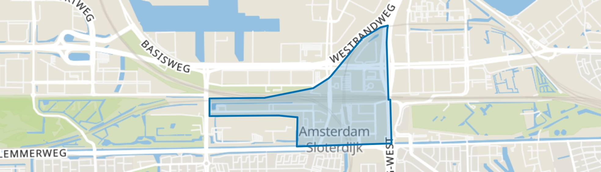 Sloterdijk Stationskwartier, Amsterdam map