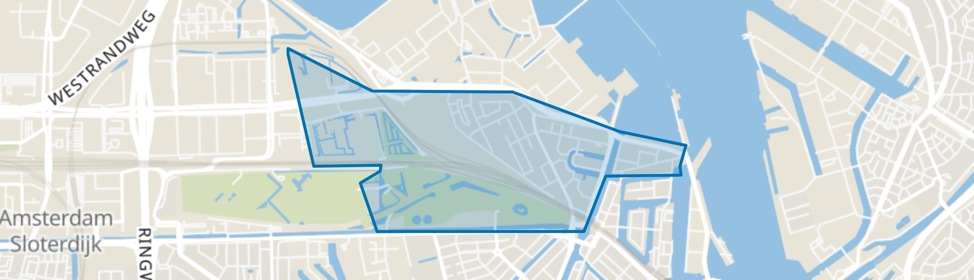 Spaarndammer- en Zeeheldenbuurt, Amsterdam map