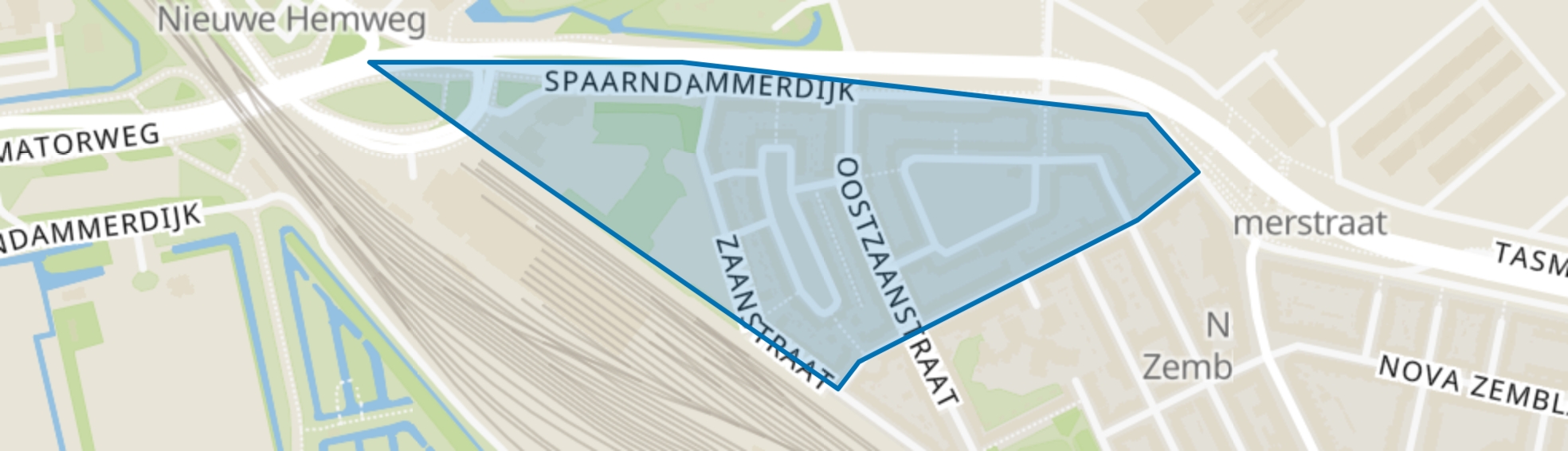 Spaarndammerbuurt-Noordwest, Amsterdam map