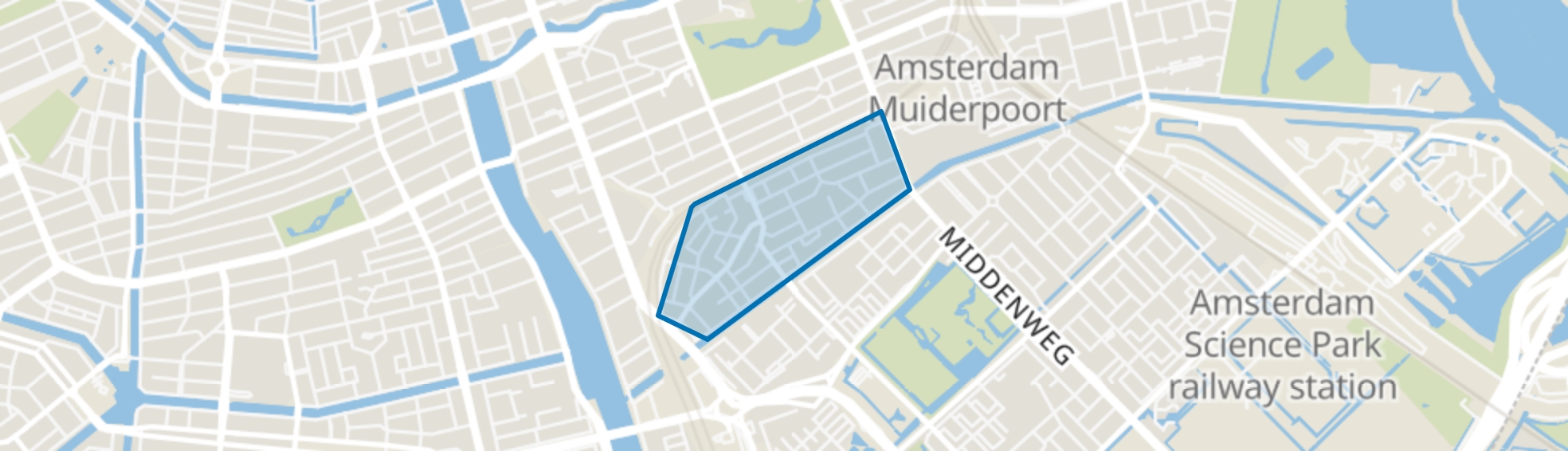 Transvaalbuurt, Amsterdam map