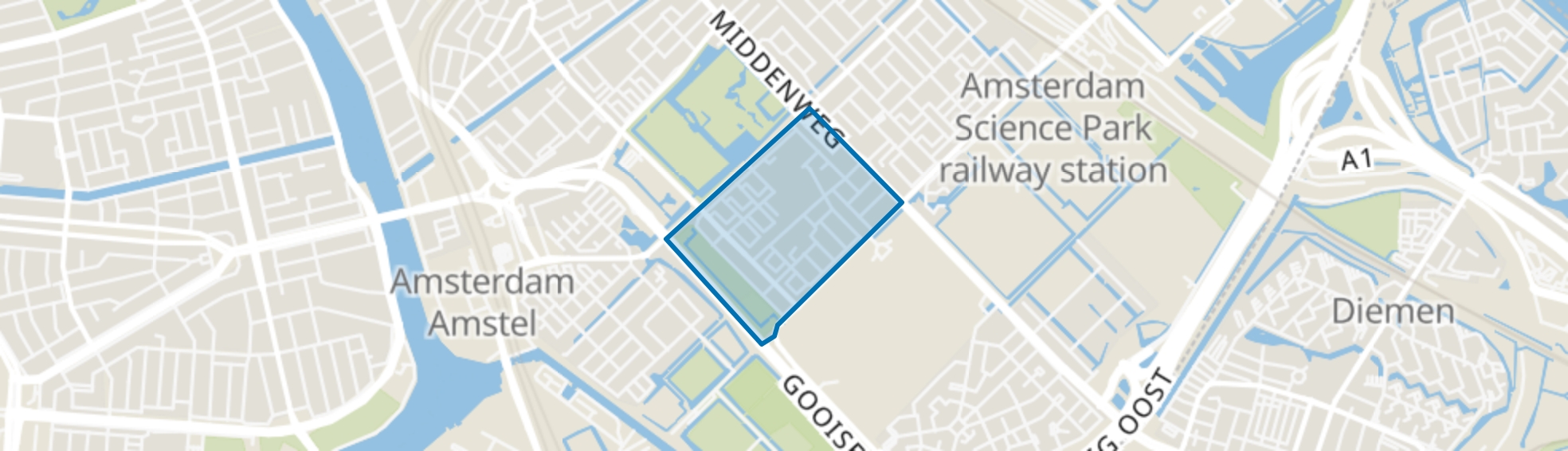 Tuindorp Frankendael, Amsterdam map