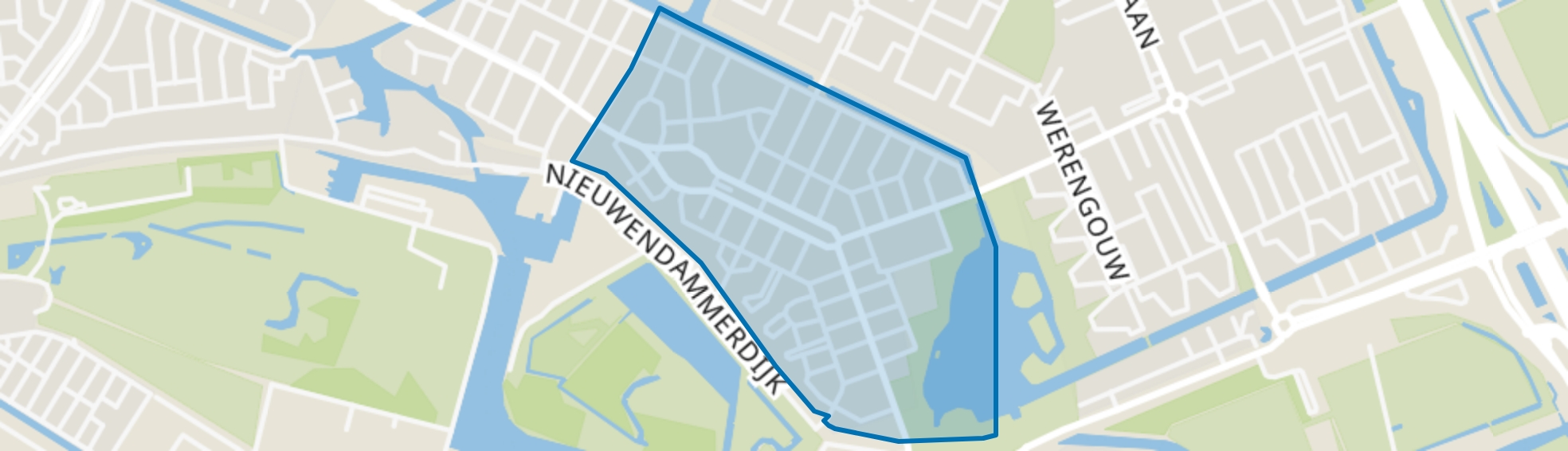 Tuindorp Nieuwendam-Oost, Amsterdam map