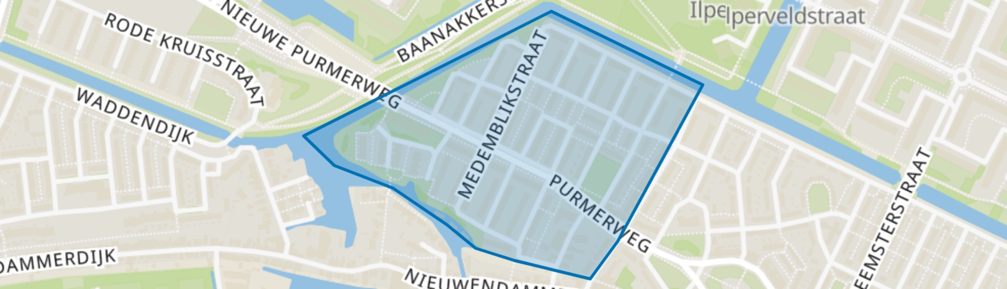 Tuindorp Nieuwendam-West, Amsterdam map