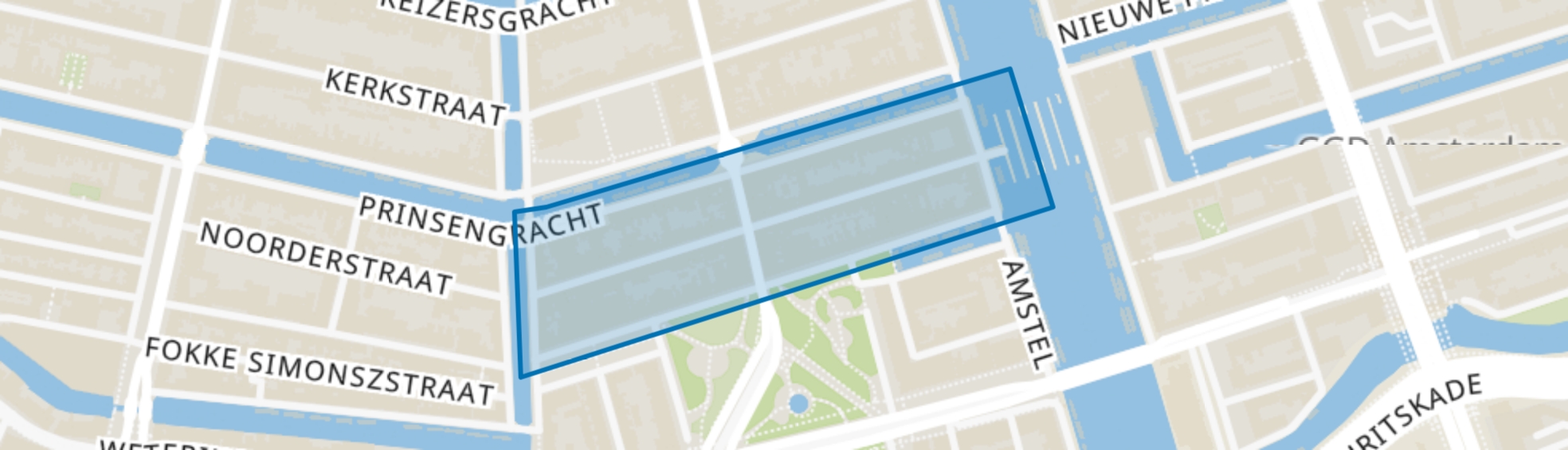 Utrechtsebuurt-Zuid, Amsterdam map