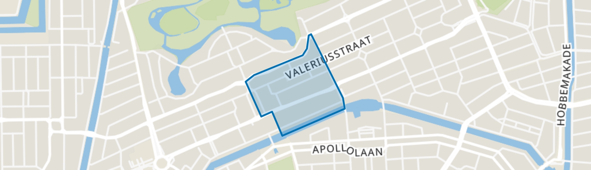 Valeriusbuurt-Oost, Amsterdam map