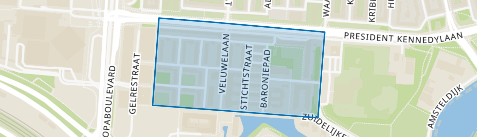 Veluwebuurt, Amsterdam map