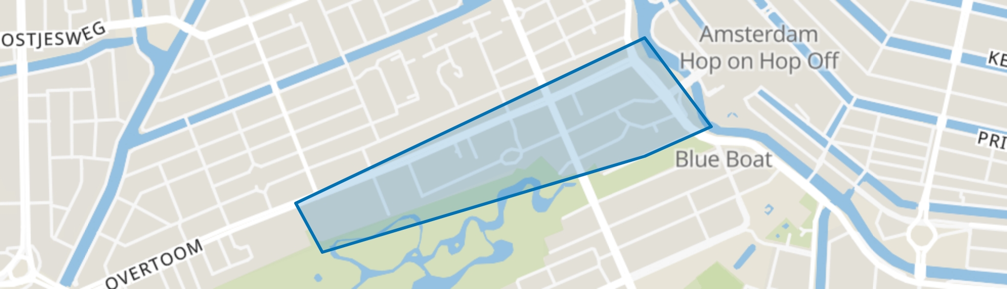 Vondelbuurt, Amsterdam map