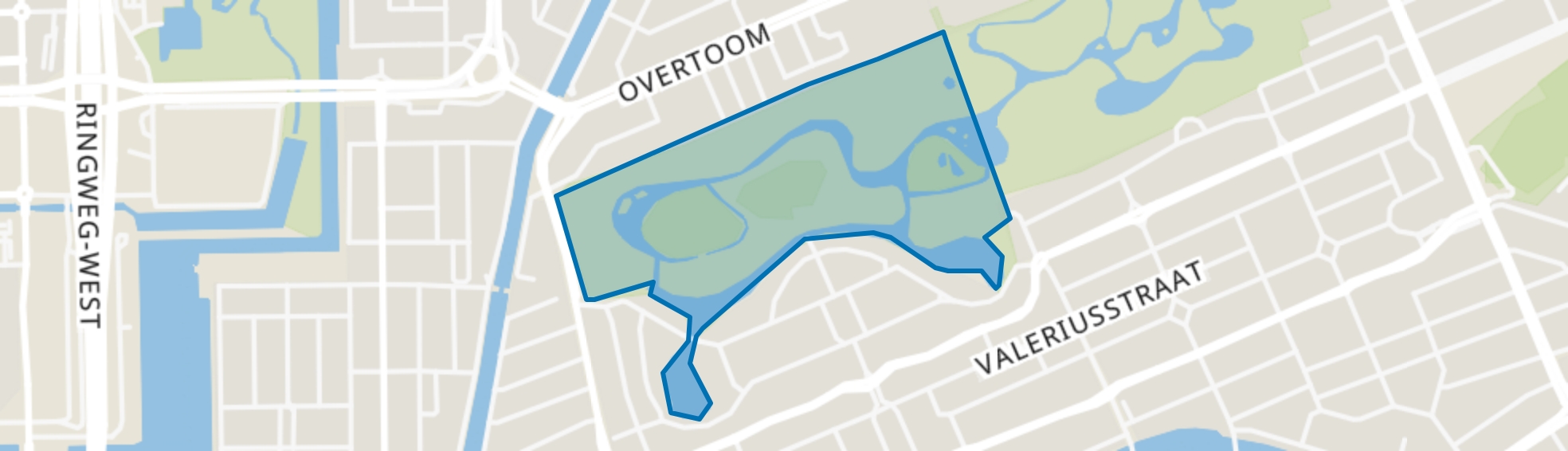 Vondelpark-West, Amsterdam map