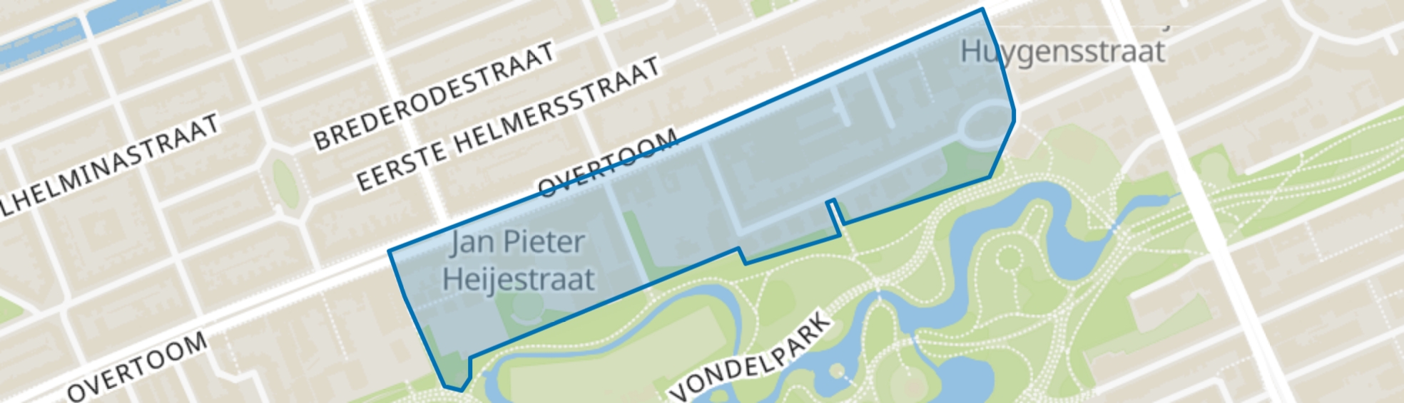 Vondelparkbuurt-Midden, Amsterdam map