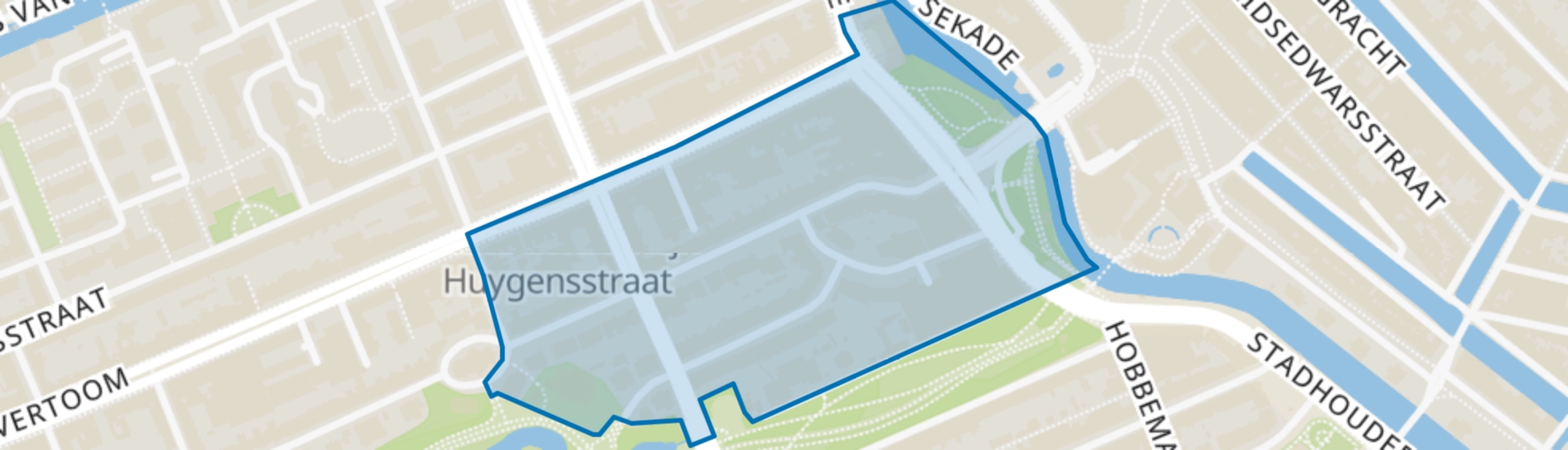 Vondelparkbuurt-Oost, Amsterdam map