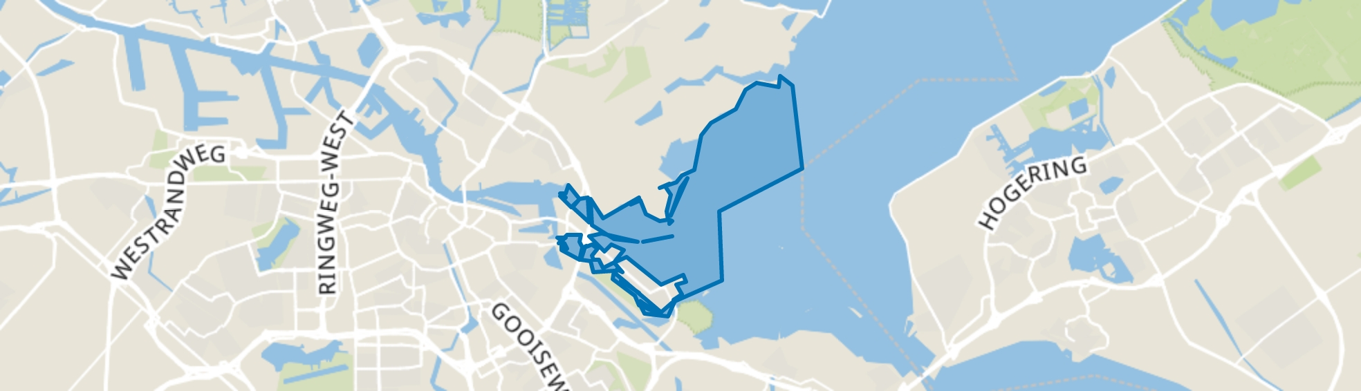 Water, Amsterdam map
