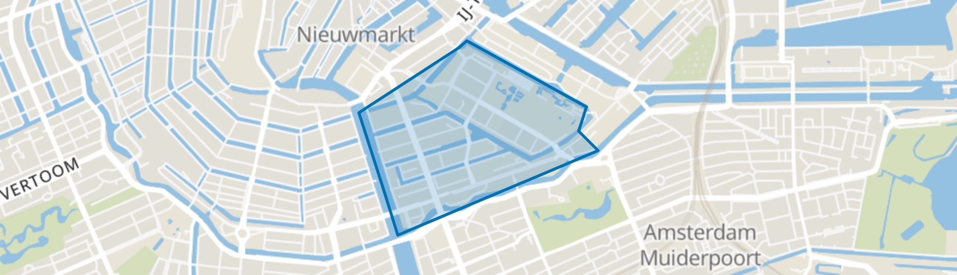Weesperbuurt/Plantage, Amsterdam map