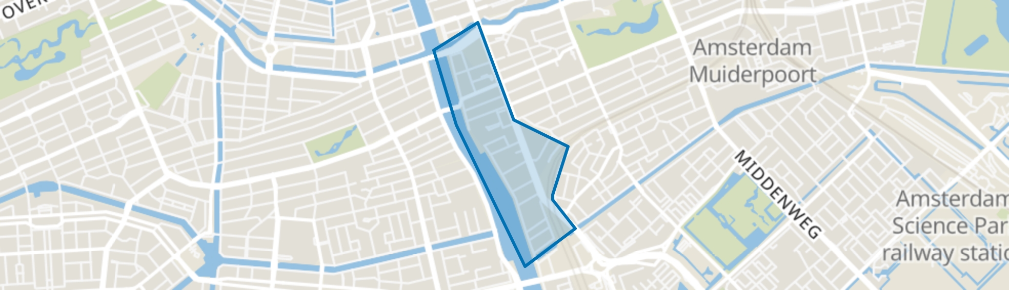 Weesperzijde, Amsterdam map