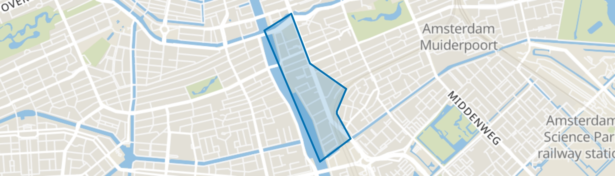 Weesperzijde, Amsterdam map