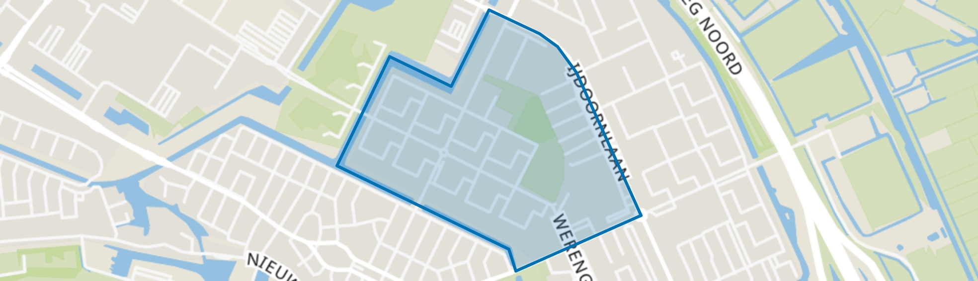 Werengouw-Midden, Amsterdam map