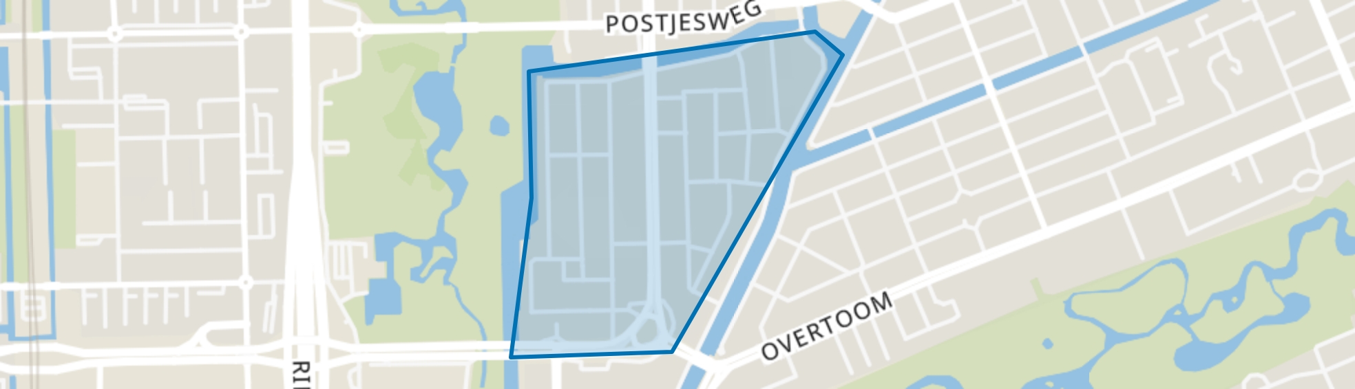 Westindische Buurt, Amsterdam map