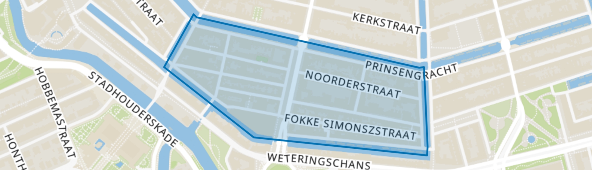 Weteringbuurt, Amsterdam map